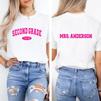 Personalized Grade Level Teacher Team Shirts