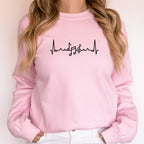 Music Teacher Heartbeat Sweatshirt, Musical Notes Crewneck, Gift for Musician